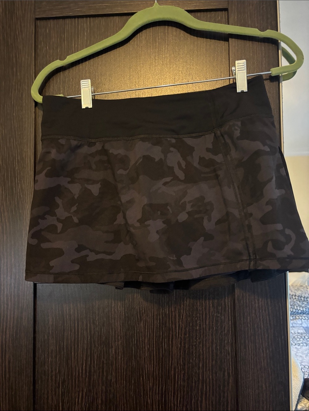 lululemon athletica Black Camouflage Mini Skort